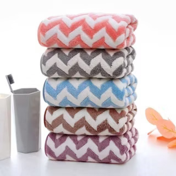 Handuk Microfiber  Tipis 70x140 Random Motif Warna