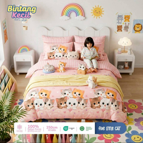 Five Little Cat Pink